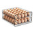 shopwithgreen Egg Container for Refrigerator, 60 Grids Egg Holder with Time Scale, Stackable Egg Storage Container for Fridge, 2 Layers Egg Trays, Egg Fresh Storage Box Egg Organizer Bins, BPA Free