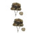 Sosoport 2pcs Fishing Hat for Men Mens Visor Hat Sun Hat for Men with Uv Protection Boonie Hat Camouflage Sun Hat Camouflage Bucket Hat Fisherman's Hat Sun Visor Miss Outdoor