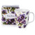 McIntosh Pretty Chintzy Purple Pansies Fine Bone China Java Mug (12.17 oZ)