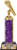 Crown Awards 10.5" Microphone Trophies, Personalized Purple Microphone Trophy with Custom Engraving Prime