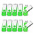 TOPESEL USB Flash Drive 10 Pack 64GB USB 2.0 USB Flash Drive Memory Stick USB Drive Thumb Drives USB Stick Swivel Design (64G, 10PCS, Green)