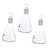 ULTECHNOVO 3pcs Erlenmeyer Flask Lab Measuring Flask Glass Test Tubes Narrow Scientific Flask Graduated Flasks Erlenmeyer Beaker Volumetric Flasks Glass Flask Conical Flask Thicken Instrument