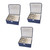 Garneck Oxford Cloth Storage Box 3pcs Drawer Divider Organizer Closet Organizer Oxford Cloth Storage Container Wardrobe Space Saver Underwear Storage Box Grids Storage Box