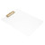 TEHAUX 3pcs Transparent Board Clip Binder Folders Paper File Organizer Pencil Sketch Clipboard Clipboard Foldable Writing Support Board Writing Board Student Metal Thicken