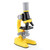Microscope Adapter Microscope Kit Lab LED 100X-400X-1200X Biological Microscope for Kids Child Microscope Accessories (Color : Yellow)