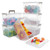 Citylife 6 Packs 5.3 QT Plastic Storage Bins with Latching Lids Clear Storage Box with handle Stackable Storage Containers for Organizing Snacks, Crafts, Legos, Tools