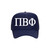 Pi Beta Phi Sorority Trucker Hat - Pi Phi Baseball Cap - Bid Day Pledge Gifts (Navy)
