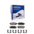 Detroit Axle - Rear Ceramic Brake Pads w/Hardware Replacement for 2004 2005 2006 Mazda MPV - 2pc Set
