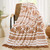 CASAAGUSTO Boho Twin Blanket, Ultra Soft and Cozy Terrcotta Aztec Blankets for Couch, Bed, Sofa, Chair - Printed Flannel Fleece Bohemian Twin Fall Blanket (60 * 80 Inches)