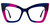 VOOGLAM Blue/Purple Cat Eye Blue Light Blocking Glasses, Fashion Eyeglasses Frame for Women Anti Eyestrain & UV