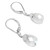 Rutilated Quartz Briolette Sterling Silver Lever Back Earrings