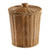 Smala Woven Basket Trash Can Round Rattan Waste Basket with Lid Planter Woven Storage Baskets Wicker Wastebasket Garbage Bin