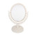 Beavorty 3 Pcs Retro Vanity Mirror Swivel Vanity Mirror Vanity Makeup Mirror Dressing Mirror Makeup Mirror with Base Oval Desk Topper Dresser Mirror Princess Table Mirror Plastic to Rotate
