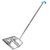 Zerodeko Stainless Steel Garbage Bin Dustpan with Handle Heavy Duty Dustpan Garden Dustpans Cleaning Dustpan Wide Mouth Pan Sweeper Dustpan Tin Dustpan Office Plastic Big Dustpan Commercial