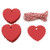 Valentine Gift Tags,100 Pcs Red Paper Gift Tags with String Vintage Tags Heart Wedding Favor Tags Party Gift Tag Name Price Labels with 100 Feet Natural Jute Twine