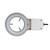 Microscope Accessories kit Slide Preparation camer Fluorescence Ring Light Lamp Microscope 110V - 220V 8W for Stereo Microscope Microscope Accessories (Color : White)