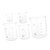 5pcs Beaker Clear Epoxy Transparent Measure Cups Transparent Scale Cups Liquid Measuring Cup Ml Measuring Cup for Measure Cup Measuring Cups Glass With Scale Epoxy Resin