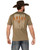 Ariat Men's Ariat Western Vertical Flag T-Shirt - Military Heather, Large