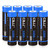 CBJJ 3.7 Volt Rechargeable Battery 3200mAh Battery Button Top 3.7V Batteries for Flashlights, Headlamps, etc (8 Pack, Blue)