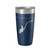 Great Sacandaga Lake Map Tumbler Travel Mug Insulated Laser Engraved Coffee Cup New York 20 oz Navy Blue