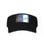 Retro American Guatemalan Flag Sports Sun Visor Hats Adjustable Sun Visor Caps Black