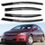SEBLAFF 4PCS Side Window Vent Visor Sun Wind Rain Guard Deflectors Outside Mount Replacement for 2006-2011 Civic