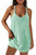 SENSERISE Womens Tennis Dress Mini Dress Built in Shorts Pocket Romper Dress Workout Dress(Light Green,S)
