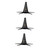 ERINGOGO 3pcs Wind Instrument Stand Clarinet Support Clarinet Five-leg Support Portable Flute Stand Oboe Holder Stand Saxophone Stand Oboe Bracket Foldable Metal Musical Instrument Stand