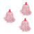 ULTECHNOVO 3pcs Household Clean Mop Head Mop Scrubbing Pad Cedar Mop Replace Head Damp Mop Head Industrial Cleaning Mop Heads Mop Cloth Replacement Pen Mandrel Wet Makeup Plastic Floor