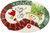 Fitz and Floyd Holly Hat Snowman Sentiment Tray