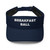 Breakfast Ball Hat (Embroidered Visor) Funny Mulligan Golf Hats Navy