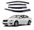 WHITE DEER Safe Smoke Window Visor Sun Rain Vent Guard Vent Window Visor in-Channel Side Window Deflector,4 Pcs Set for Nissan Altima 2013-2015