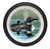 Mark Feldstein & Associates Call of The Loon Artwork Matte Black 13 inch Sound Wall Clock