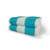 Royal Comfort Cabana Striped Beach Towels 30x60 2-Pack (Turquoise/White) Terry Velour 11.7 Lbs per Doz 100% Cotton