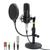 ZHENREN Professional Studio Condenser Microphone, Computer PC Microphone Kit with 3.5mm XLR/Pop Filter/Shock Mount for Professional Studio Recording Podcasting Broadcasting