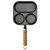 Kichvoe Non Stick Griddle Pan Nonstick Egg Pan Egg Frying Pan Fried Egg Pan 3 Section Square Grill Pan Divided Frying Pan Egg Skillet for Breakfast Sandwiches Gas Stove Induction