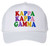 Kappa Kappa Gamma Rainbow Trucker Hat White
