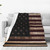 Fleece Throw Blanket for Couch, Plush Fuzzy Soft Flannel Blankets and Throws for Sofa, American Flag and Baseball bat Cozy Bed Blankets for Travel Camping Chair, All Season Warm Blanket 50"x40"