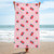 Ldihjaos Oversized Strawberry Beach Towel, Microfiber Beach Towels for Travel, Quick Dry Super Absorbent Beach Towels for Kids Adults, Sand Proof Pool Bath Towels for Beach Sports 30 X 60 inch