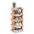 Multi-Layer Shoe Rack Storage Organizer, Narrow Shoe Rack Small Vertical Shoe Stand, Space Saving DIY Free Standing Shoes Racks, Entryway Shoes Storage Organizer for Dorm, Hallway (5-layer, Orange)