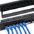 6COMGIGA 24 RJ45 Port Cat6 Coupler Patch Panel with UTP Pass Through, Removable Back Bar, 1U 19 Inch Inline Keystone Network Patch Panel for Cat6, Cat5e, Cat5 Cabling