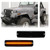 GSOWO 2 PCS Amber LED Side Marker Light for Jeep Wrangler YJ 1987-1995, Smoked Lens Front Turn Signal Indicator, Left/Right Side Fender Sidemarker Lamps