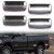 POPMOTORZ 4Pcs LED Fender Side Marker Light Rear Bed side marker Lamp Assembly Compatible for 2010-2017 Dodge RAM 1500 2500 3500 Front/Rear Double Wheel LED Side Marker Lamp White LED