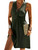 Veatzaer Women's V Neck Front Knotted Sleeveless Tank Dress Summer Solid Casual A Line Dress Army Green Veatzaer Women's V Neck Front Knotted Sleeveless Tank Dress Summer Solid Casual A Line Dress Army Green