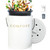 FINESSY White Compost Bin Kitchen Compost Bin Countertop, Compost Bucket Food Waste Bin for Kitchen, Composting Bin Counter Compost Bin with Lid, Indoor Compost Bin Composter Indoor Compost Pail