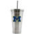 NCAA Michigan Wolverines 17oz Double Wall Stainless Steel Thermo Tumbler with Straw