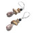 Leopardskin Jasper 11x7mm Faceted Teardrop Sterling Silver Lever Back Earrings Picture-Jasper Chips