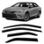 ZDKK 4PCS Window Visors Deflectors Vent Guards Sun Wind Rain Shield for 2012-2017 Camry Car Window Visors