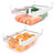 HITISPACE Fridge Drawer Organizer, 2-Pack Refrigerator Drawers Organizing, Fridge Storage and Organization for Fruit and Vegetable, Fridge Containers Fit for Fridge Shelf Under 1.1"