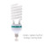 LimoStudio Full Spectrum Light Bulb 105 Watt 5500K CFL Daylight Bulb White Balanced Light, LMS697